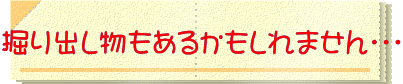掘り出し物もあるかもしれません・・・